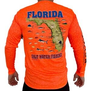 F.H. Davis Florida Long Sleeve Moisture Wicking UPF 30 Fishing Shirts